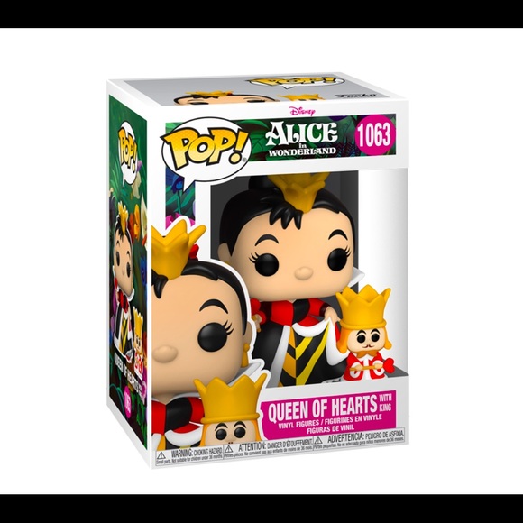 ♥️Alice in Wonderland♥️ 70th Anniversary- Queen Of Hearts with King #106… - Picture 2 of 14